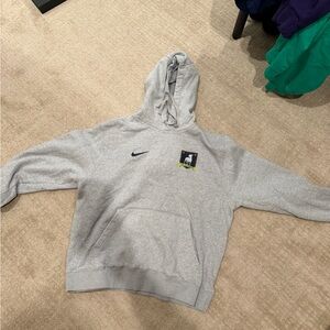 Nike Light Gray Men's Hoodie Ted lasso